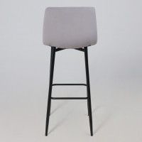 Стул барный РОЙ B Kiton 722 Smoke серый велюр/черный купить в Минске
