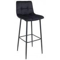 Стул барный РОЙ B Seven 035 черный велюр/черный
