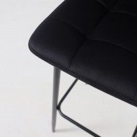 Стул барный РОЙ B Seven 035 черный велюр/черный купить в Минске