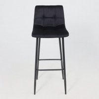 Стул барный РОЙ B Seven 035 черный велюр/черный купить в Минске