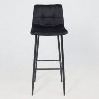 Стул барный РОЙ B Seven 035 черный велюр/черный купить в Минске