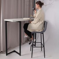 Стул барный РОЙ B Velutto 32 серый велюр/черный купить в Минске