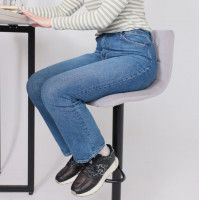 Стул барный РОЙ GB Kiton 722 Smoke серый велюр/черный купить в Минске