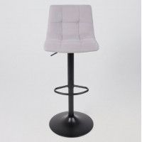 Стул барный РОЙ GB Kiton 722 Smoke серый велюр/черный купить в Минске