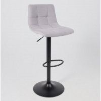 Стул барный РОЙ GB Kiton 722 Smoke серый велюр/черный купить в Минске