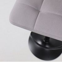 Стул барный РОЙ GB Kiton 722 Smoke серый велюр/черный купить в Минске