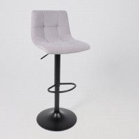 Стул барный РОЙ GB Kiton 722 Smoke серый велюр/черный купить в Минске