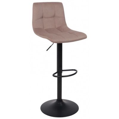 Стул барный РОЙ GB Velutto 22 серо-бежевый велюр/черный купить в Минске