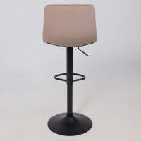 Стул барный РОЙ GB Velutto 22 серо-бежевый велюр/черный купить в Минске