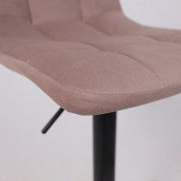 Стул барный РОЙ GB Velutto 22 серо-бежевый велюр/черный купить в Минске