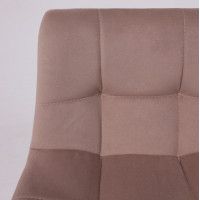 Стул барный РОЙ GB Velutto 22 серо-бежевый велюр/черный купить в Минске