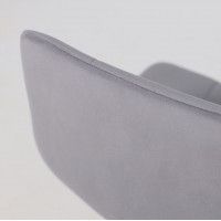 Стул барный РОЙ GB Velutto 32 серый велюр/черный купить в Минске