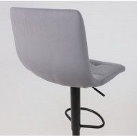 Стул барный РОЙ GB Velutto 32 серый велюр/черный купить в Минске