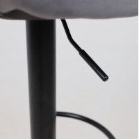 Стул барный РОЙ GB Velutto 32 серый велюр/черный купить в Минске