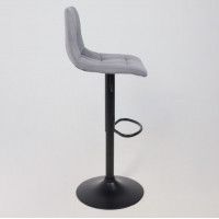 Стул барный РОЙ GB Velutto 32 серый велюр/черный купить в Минске