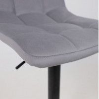 Стул барный РОЙ GB Velutto 32 серый велюр/черный купить в Минске