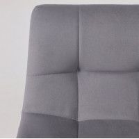 Стул барный РОЙ GB Velutto 32 серый велюр/черный купить в Минске