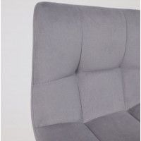 Стул барный РОЙ GB Velutto 32 серый велюр/черный купить в Минске