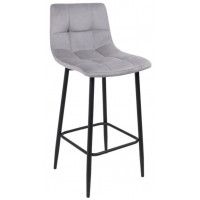 Стул полубарный РОЙ РВ Kiton 722 Smoke серый велюр/черный Стул полубарный РОЙ РВ Kiton 722 Smoke серый велюр/черный