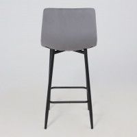 Стул полубарный РОЙ РВ Velutto 32 серый велюр/черный купить в Минске