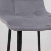 Стул полубарный РОЙ РВ Velutto 32 серый велюр/черный купить в Минске