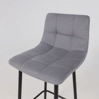Стул полубарный РОЙ РВ Velutto 32 серый велюр/черный купить в Минске