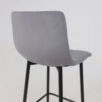 Стул полубарный РОЙ РВ Velutto 32 серый велюр/черный купить в Минске