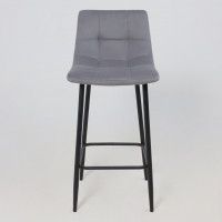 Стул полубарный РОЙ РВ Velutto 32 серый велюр/черный купить в Минске
