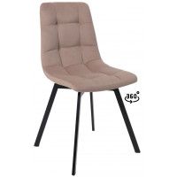 Стул РОЙ U-R velutto 22 серо-бежевый велюр/черный Стул РОЙ U-R velutto 22 серо-бежевый велюр/черный