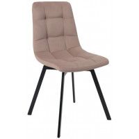 Стул РОЙ U-R velutto 22 серо-бежевый велюр/черный купить в Минске