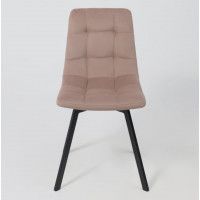 Стул РОЙ U-R velutto 22 серо-бежевый велюр/черный купить в Минске