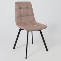 Стул РОЙ U-R velutto 22 серо-бежевый велюр/черный купить в Минске