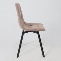 Стул РОЙ U-R velutto 22 серо-бежевый велюр/черный купить в Минске