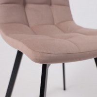 Стул РОЙ U-R velutto 22 серо-бежевый велюр/черный купить в Минске