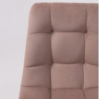 Стул РОЙ U-R velutto 22 серо-бежевый велюр/черный купить в Минске