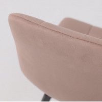 Стул РОЙ U-R velutto 22 серо-бежевый велюр/черный купить в Минске