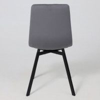 Стул РОЙ U-R velutto 32 серый велюр/черный купить в Минске