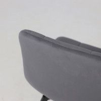 Стул РОЙ U-R velutto 32 серый велюр/черный купить в Минске