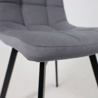 Стул РОЙ U-R velutto 32 серый велюр/черный купить в Минске