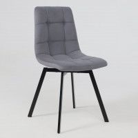 Стул РОЙ U-R velutto 32 серый велюр/черный купить в Минске