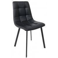 Стул РОЙ черный/черный экокожа