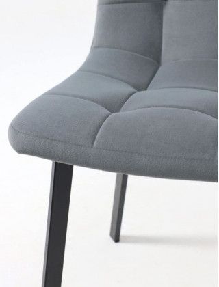 Стул РОЙ Kiton 711 серый/черный велюр купить в Минске