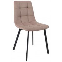 Стул РОЙ Velutto 22 серо-бежевый велюр/черный