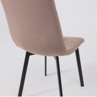 Стул РОЙ Velutto 22 серо-бежевый велюр/черный купить в Минске Стул РОЙ Velutto 22 серо-бежевый велюр/черный купить в Минске