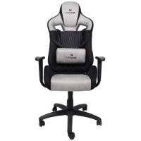 Кресло AksHome ROYAL (Роял) велюр/замша, светло-серый/черный купить в Минске