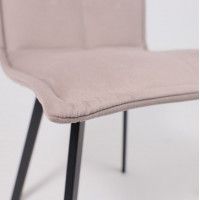 Стул РУБИК U Velutto 08 серо-бежевый велюр/черный купить в Минске