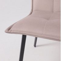 Стул РУБИК U Velutto 08 серо-бежевый велюр/черный купить в Минске