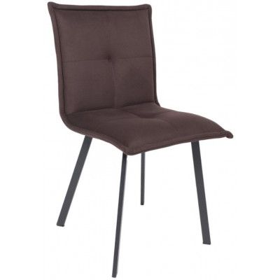 Стул РУБИК U Velutto 24 темно-коричневый велюр/черный купить в Минске