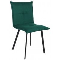 Стул РУБИК U Velutto 33 темно-зеленый велюр/черный