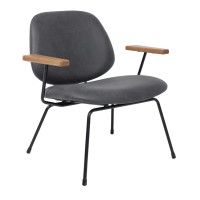 Стул AksHome RUDO (Рудо) экокожа винтажный черный WATUSI 16/черный